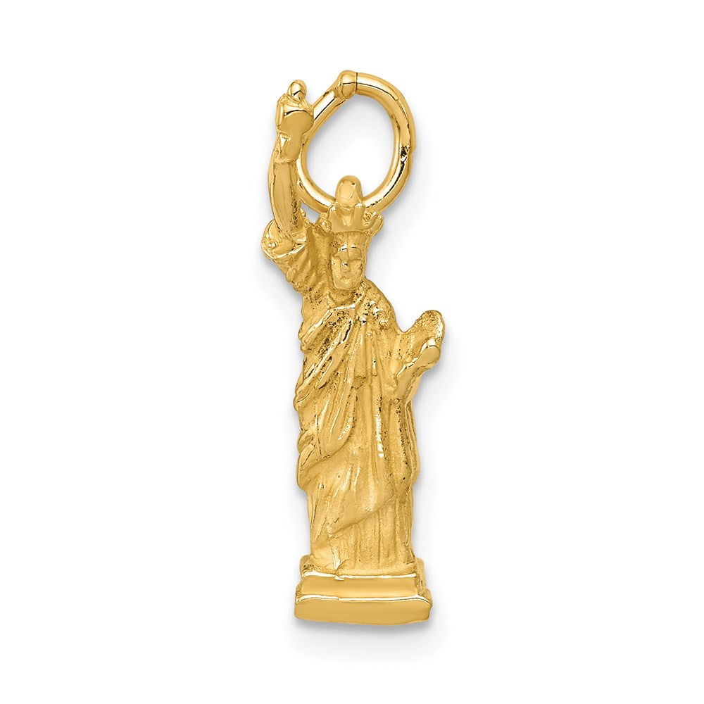 14K Gelbgold 14K 3d Statue Of Liberty Charm