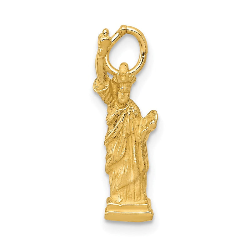 14K Gelbgold 14K 3d Statue Of Liberty Charm