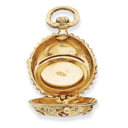 14K Gelbgold 14K Fantasie Gewölbt Medaillon