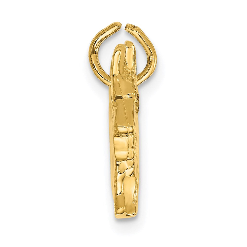 14K Gelbgold 14K Rubin Auge Scottie Hund Charm