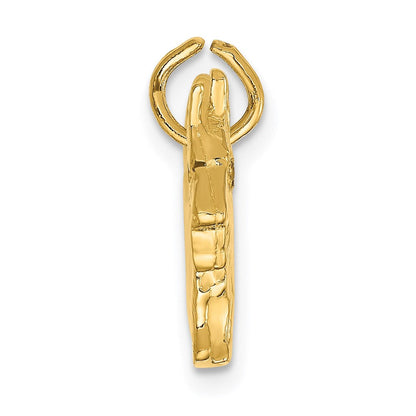 14K Gelbgold 14K Rubin Auge Scottie Hund Charm