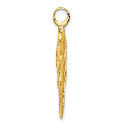 14K Gelbgold 14K 3d Pfeil Kopf Charm