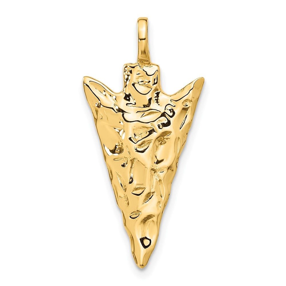 14K Gelbgold 14K 3d Pfeil Kopf Charm