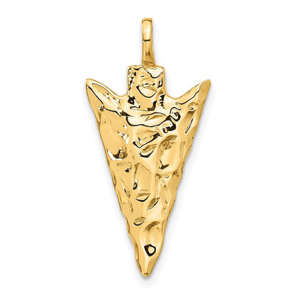 14K Gelbgold 14K 3d Pfeil Kopf Charm