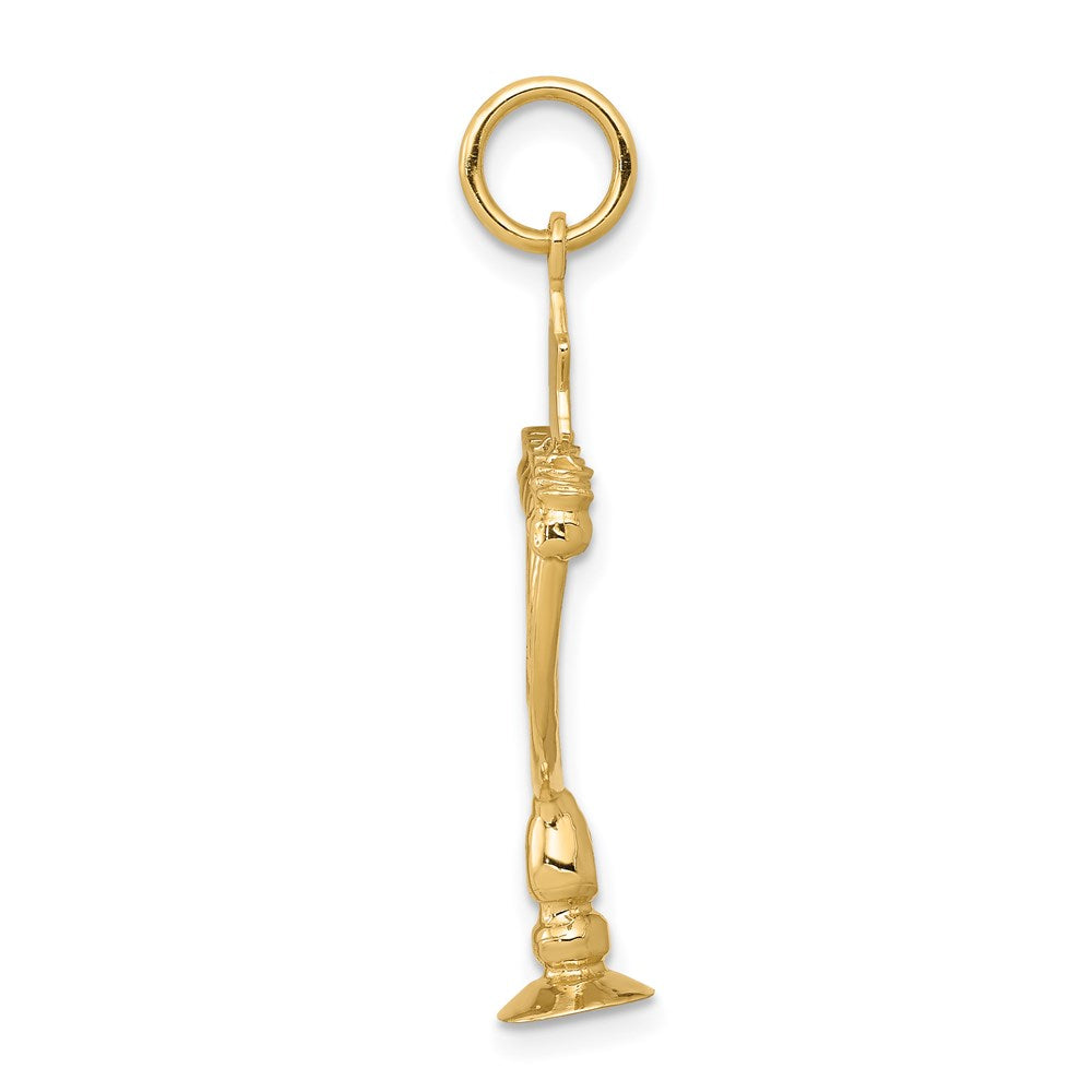 14K Gelbgold 14K 3d Menorah Charm