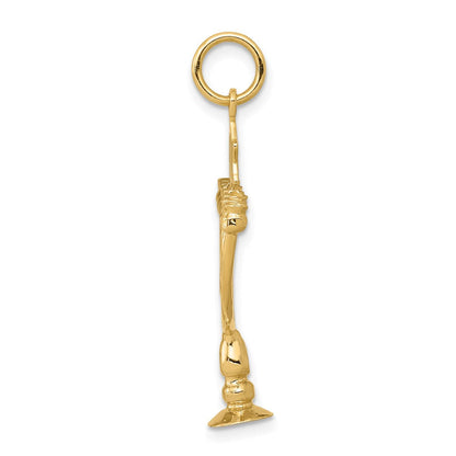 14K Gelbgold 14K 3d Menorah Charm