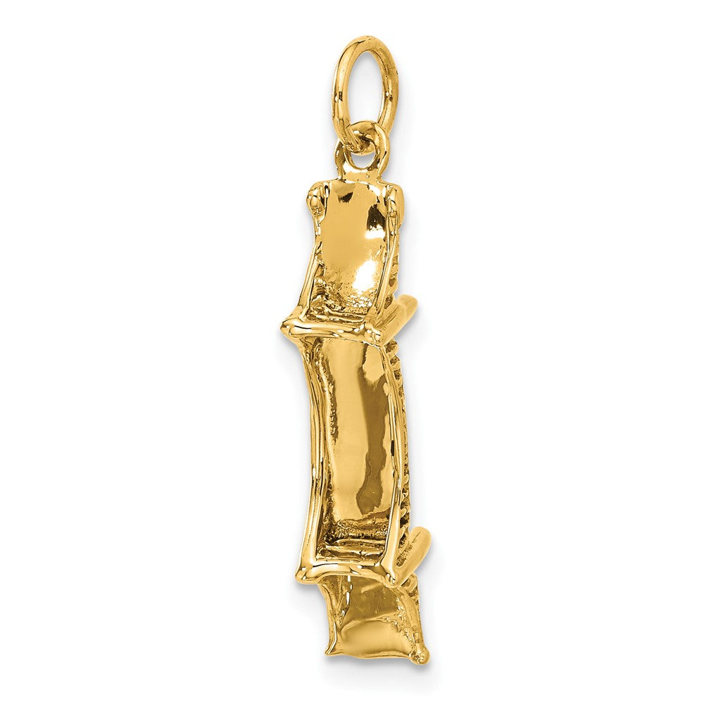 14K Gelbgold 14K 3d Mackinac Bridge Charm