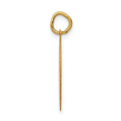 14K Gelbgold 14K Abschluss Day Plättchen Charm