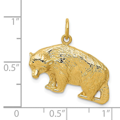 14K Gelbgold 14K Bär Charm