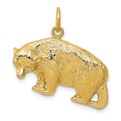 14K Gelbgold 14K Bär Charm