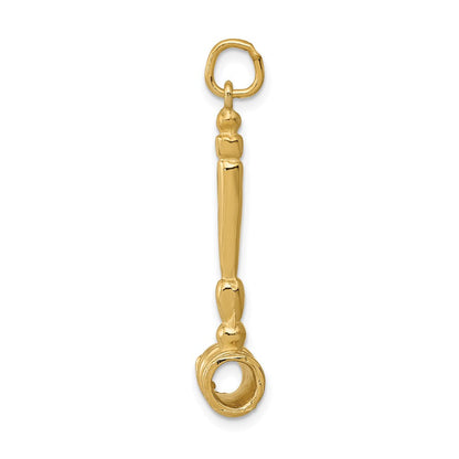 14K Gelbgold 14K 3-d Gavel Charm