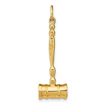 14K Gelbgold 14K 3-d Gavel Charm