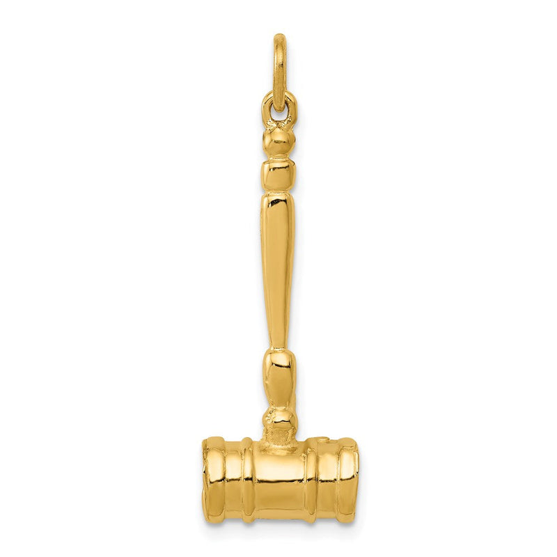 14K Gelbgold 14K 3-d Gavel Charm