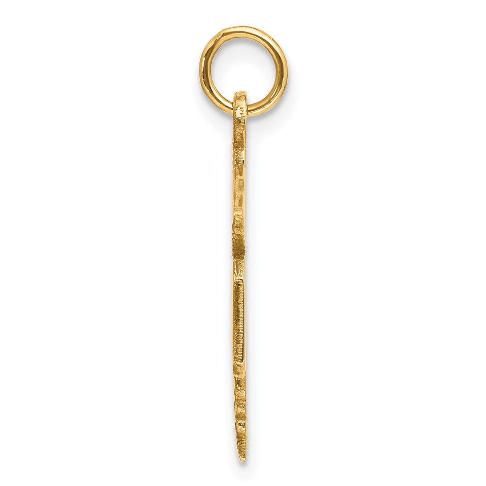 14K Gelbgold 14K Groß M.d. Caduceus Charm