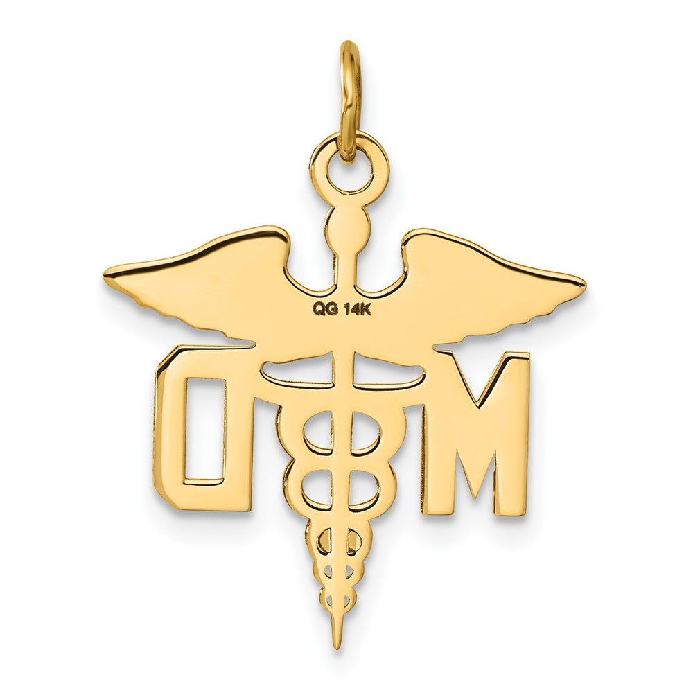 14K Gelbgold 14K Groß M.d. Caduceus Charm