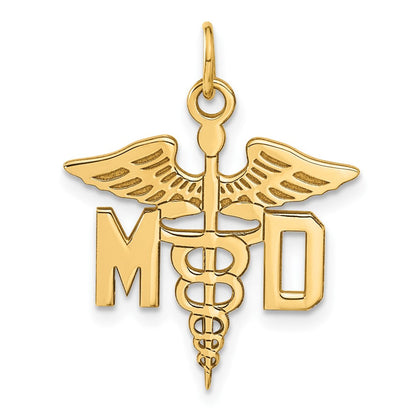14K Gelbgold 14K Groß M.d. Caduceus Charm