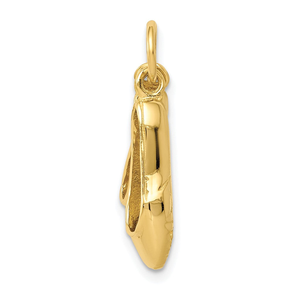 14K Gelbgold 14K 3d Ballett Slippers Charm