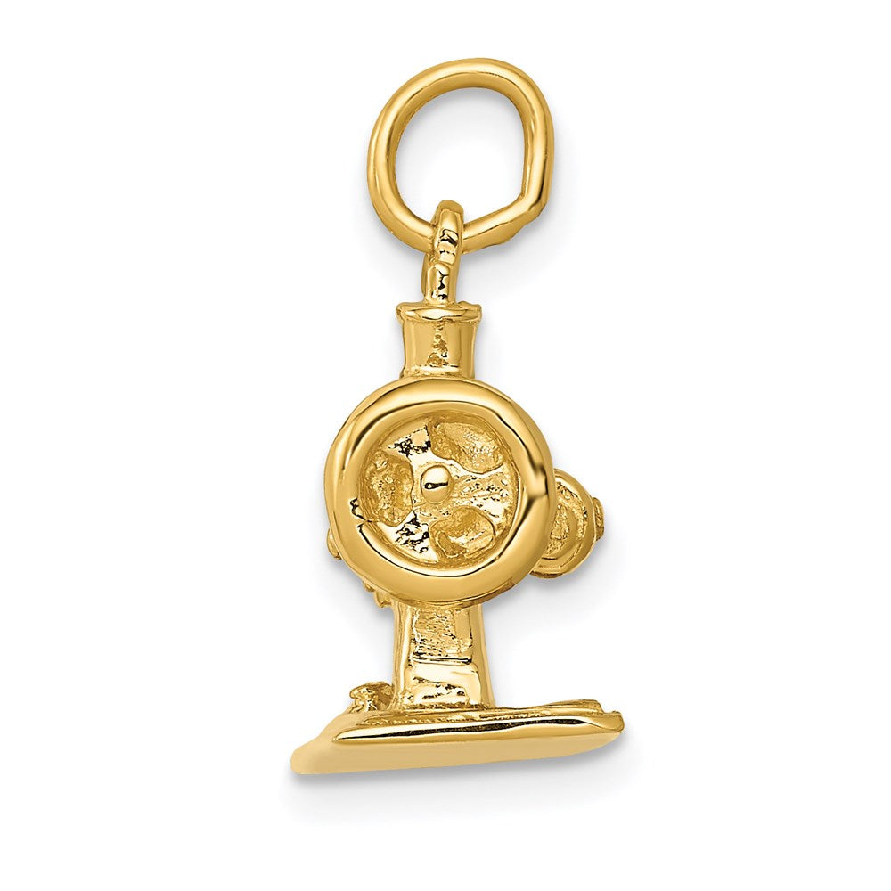 14K Gelbgold 14K 3d Antik Sewing Machine Charm