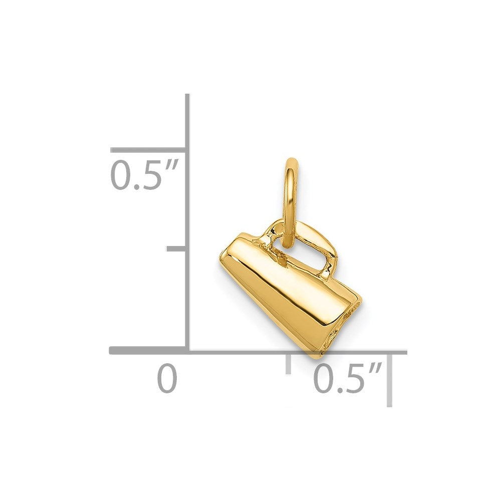 14K Gelbgold 14K 3d Megaphone Charm