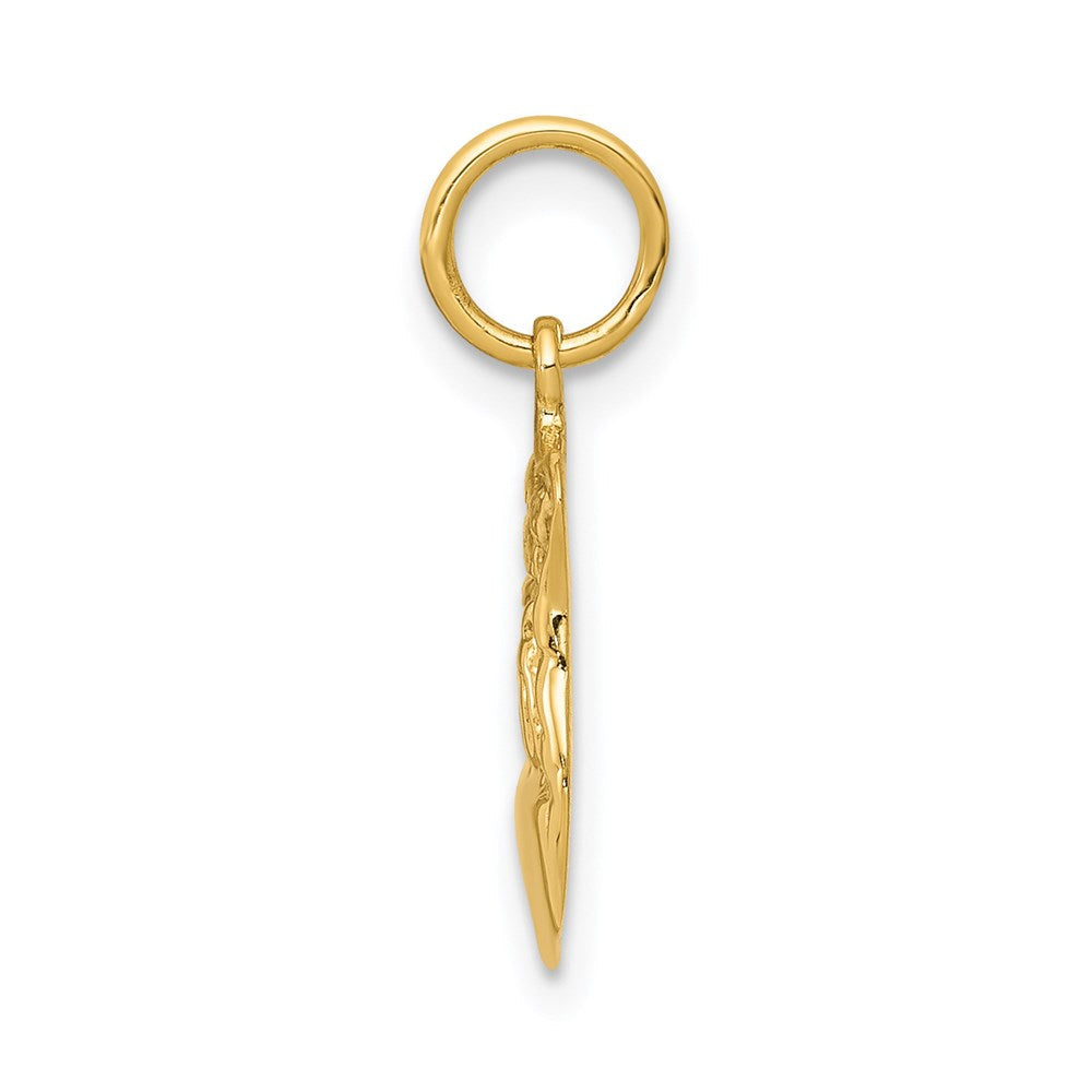 14K Gelbgold 14K Police Abzeichen Charm