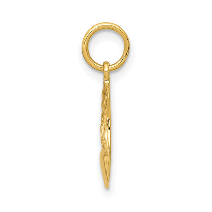 14K Gelbgold 14K Police Abzeichen Charm