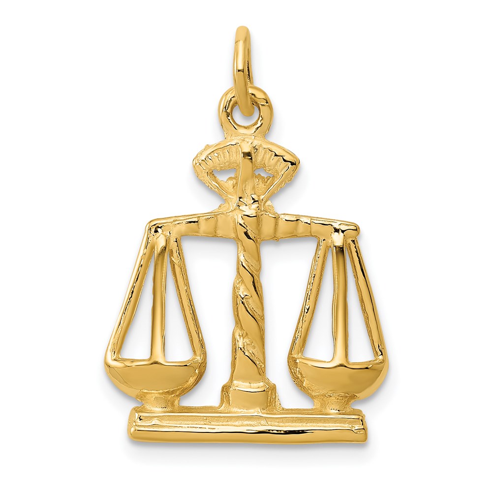 14K Gelbgold 14K Scales Of Justice Charm