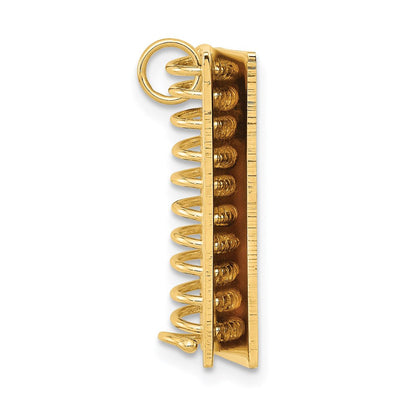 14K Gelbgold 14K 3d Passport Opens Charm