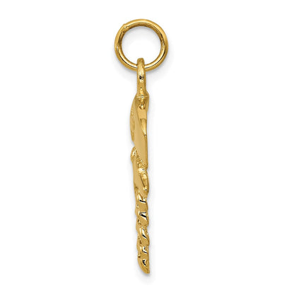 14K Gelbgold 14K Krankenschwester Symbol Charm