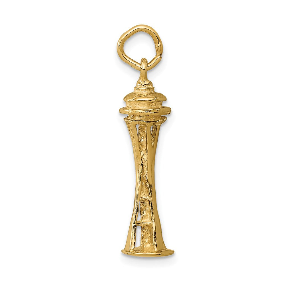 14K Gelbgold 14K 3d Space Needle Charm