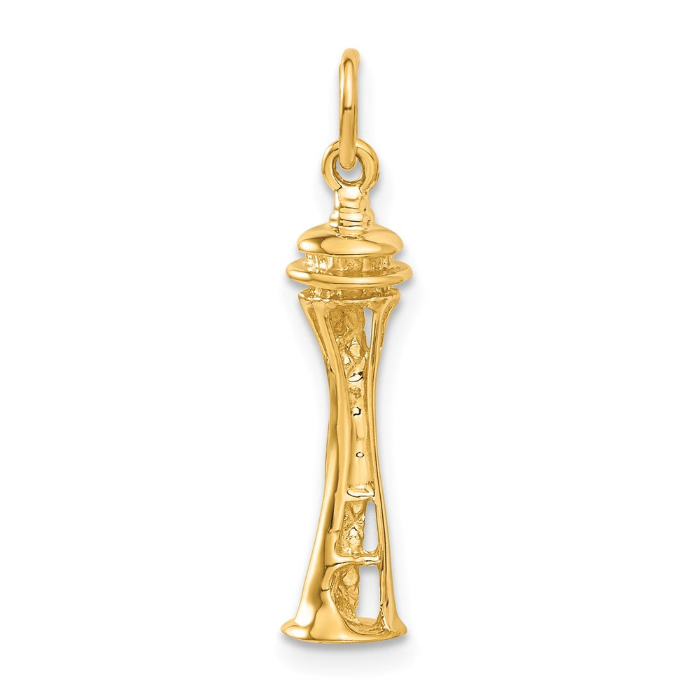 14K Gelbgold 14K 3d Space Needle Charm