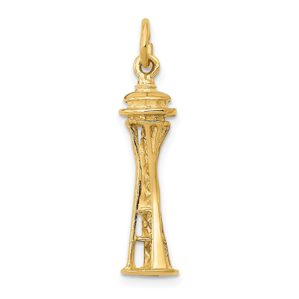 14K Gelbgold 14K 3d Space Needle Charm