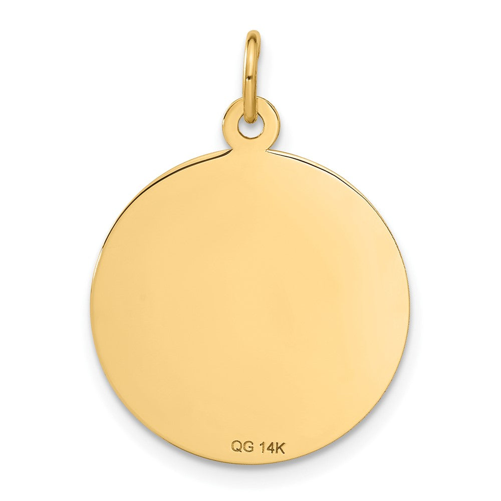 14K Gelbgold 14K Happy Jahrestag Charm