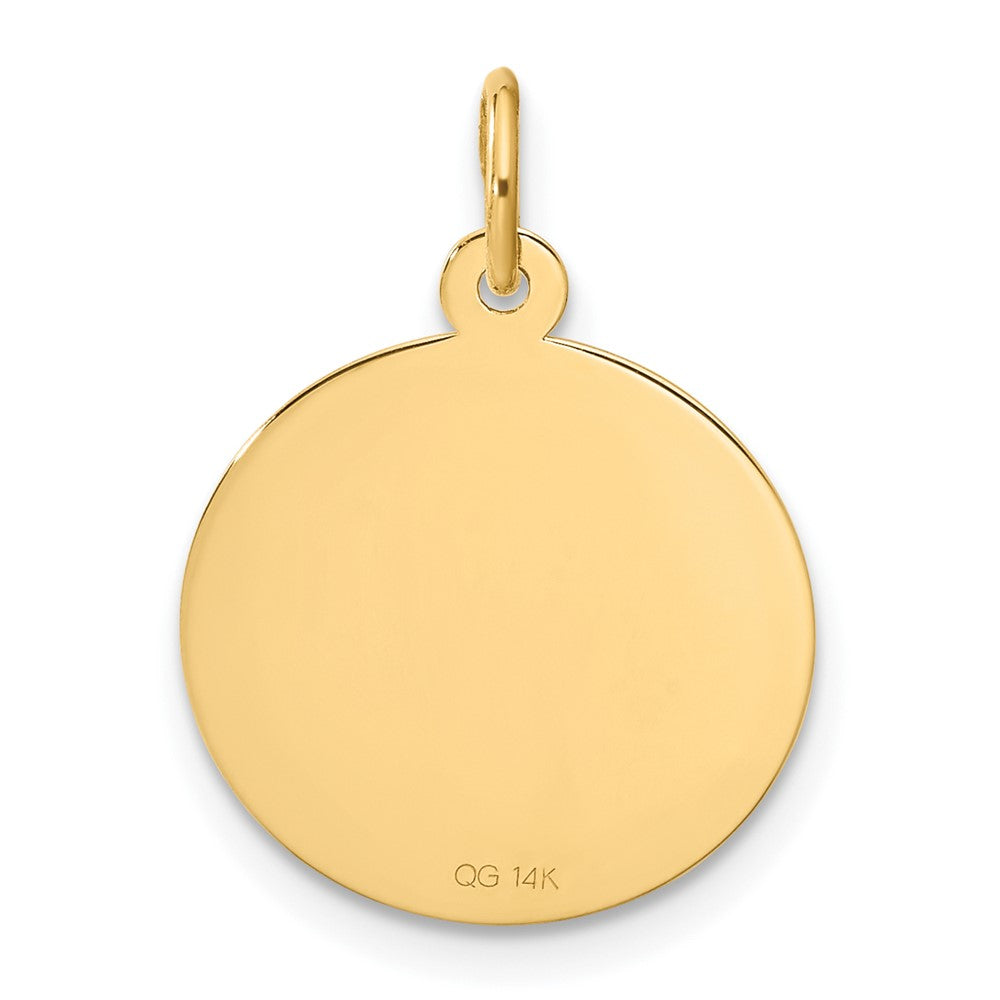 14K Gelbgold 14K Happy Jahrestag Charm
