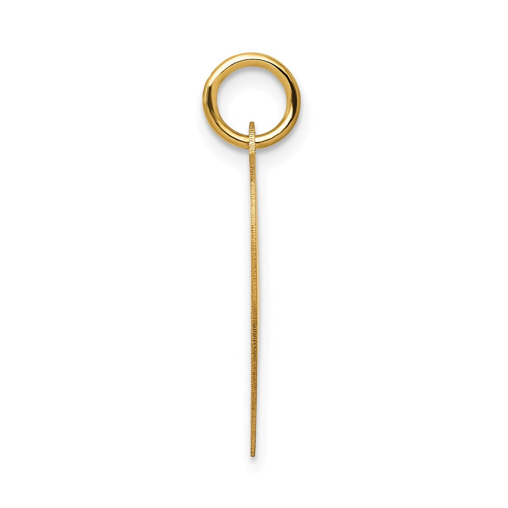 14K Gelbgold Happy Jahrestag Herz Charm