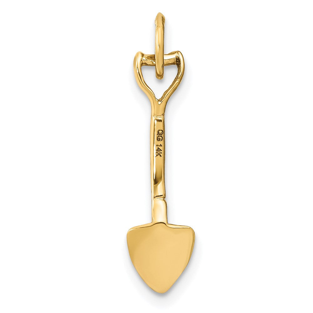 14K Gelbgold 14K 3-d Spade Charm