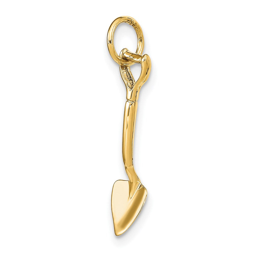 14K Gelbgold 14K 3-d Spade Charm