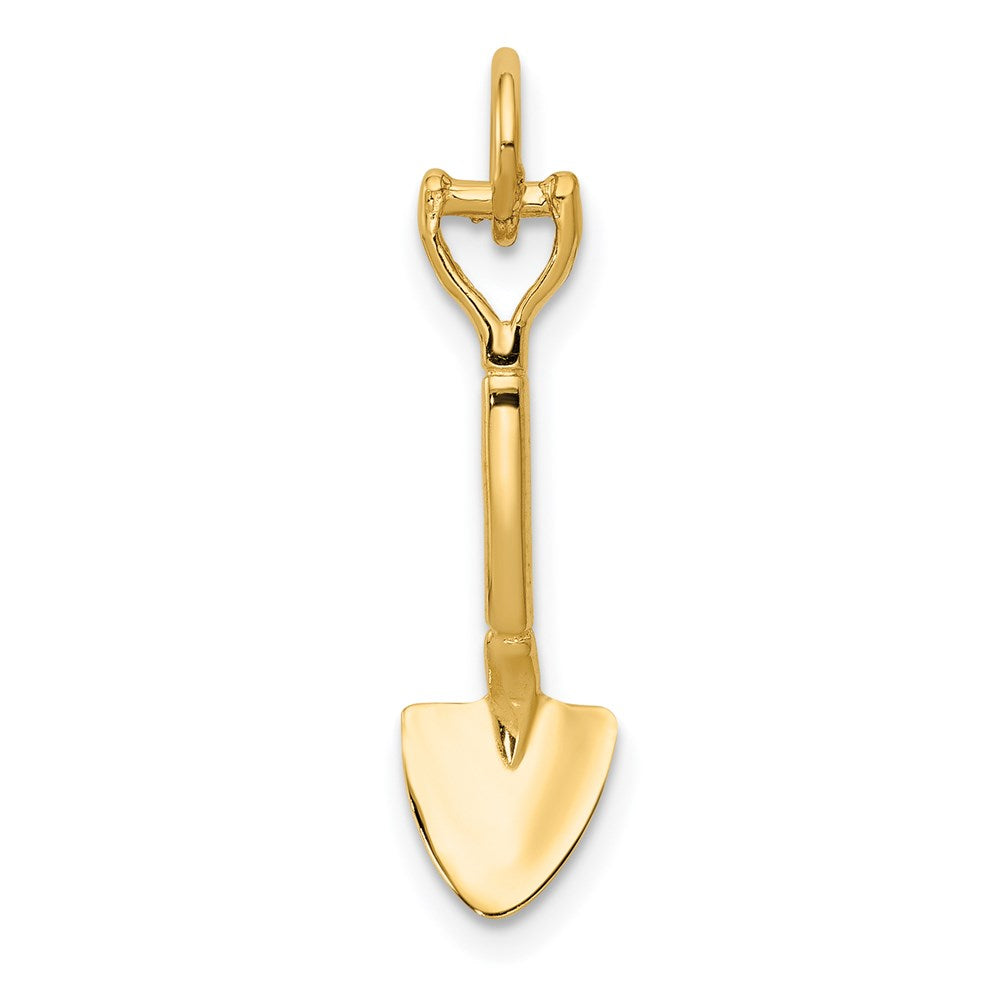 14K Gelbgold 14K 3-d Spade Charm