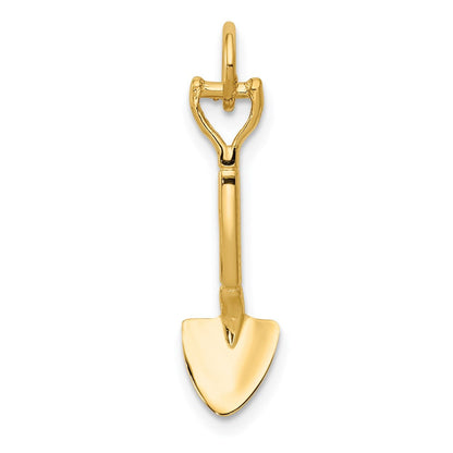 14K Gelbgold 14K 3-d Spade Charm