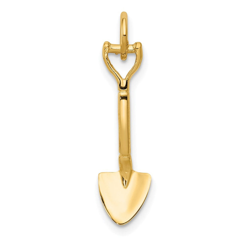 14K Gelbgold 14K 3-d Spade Charm