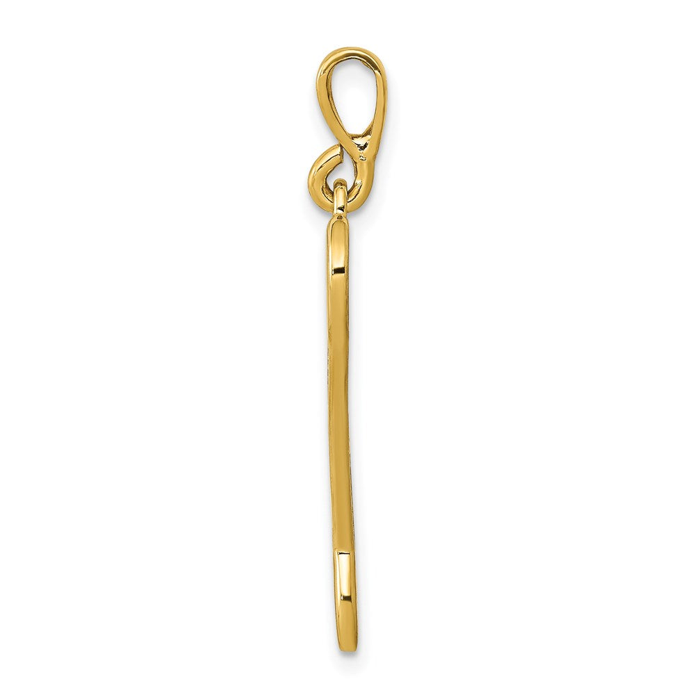 14K Gelbgold 14K 3d Wrench Charm