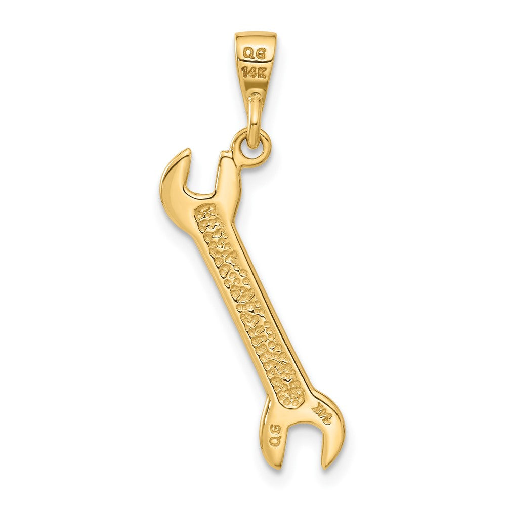 14K Gelbgold 14K 3d Wrench Charm