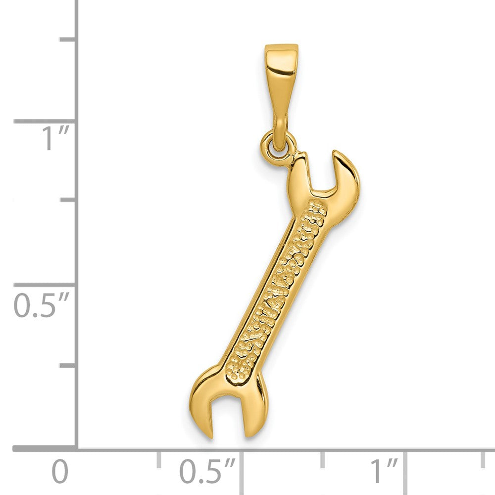 14K Gelbgold 14K 3d Wrench Charm