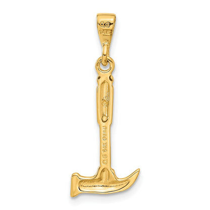 14K Gelbgold 14K Hammer Charm