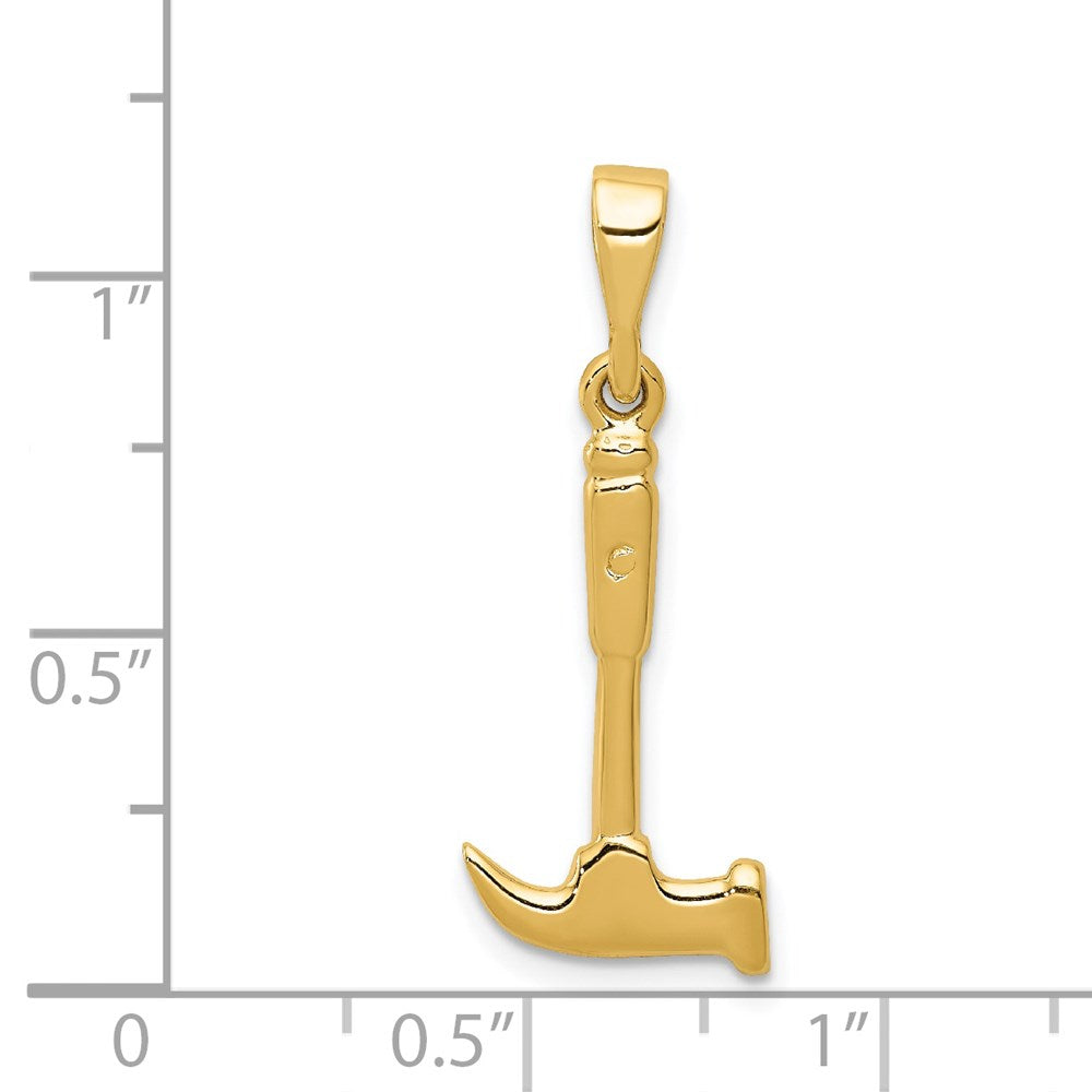 14K Gelbgold 14K Hammer Charm