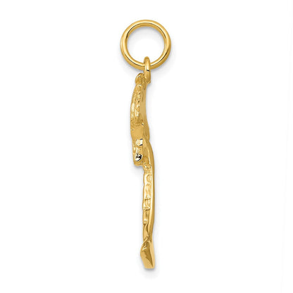14K Gelbgold 14K Palme Baum Charm