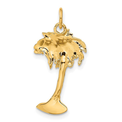14K Gelbgold 14K Palme Baum Charm
