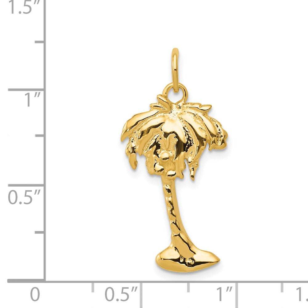 14K Gelbgold 14K Palme Baum Charm