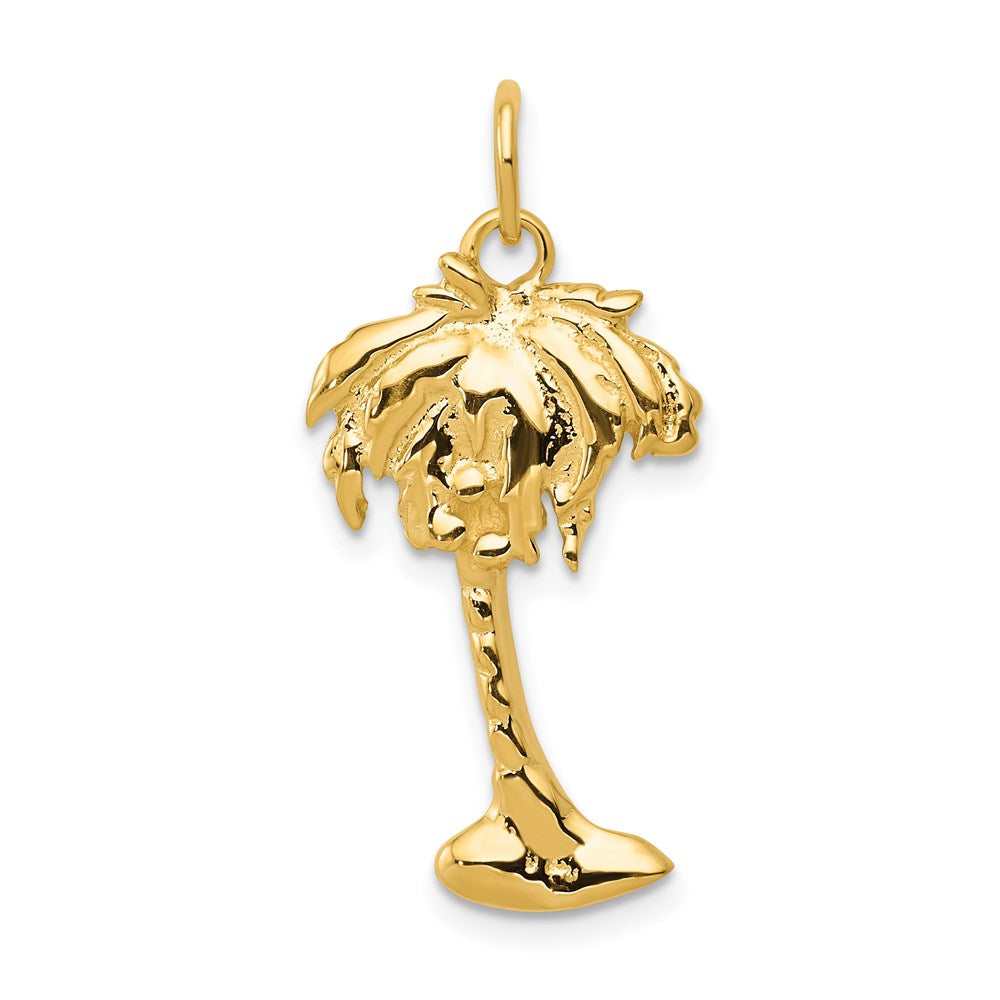 14K Gelbgold 14K Palme Baum Charm