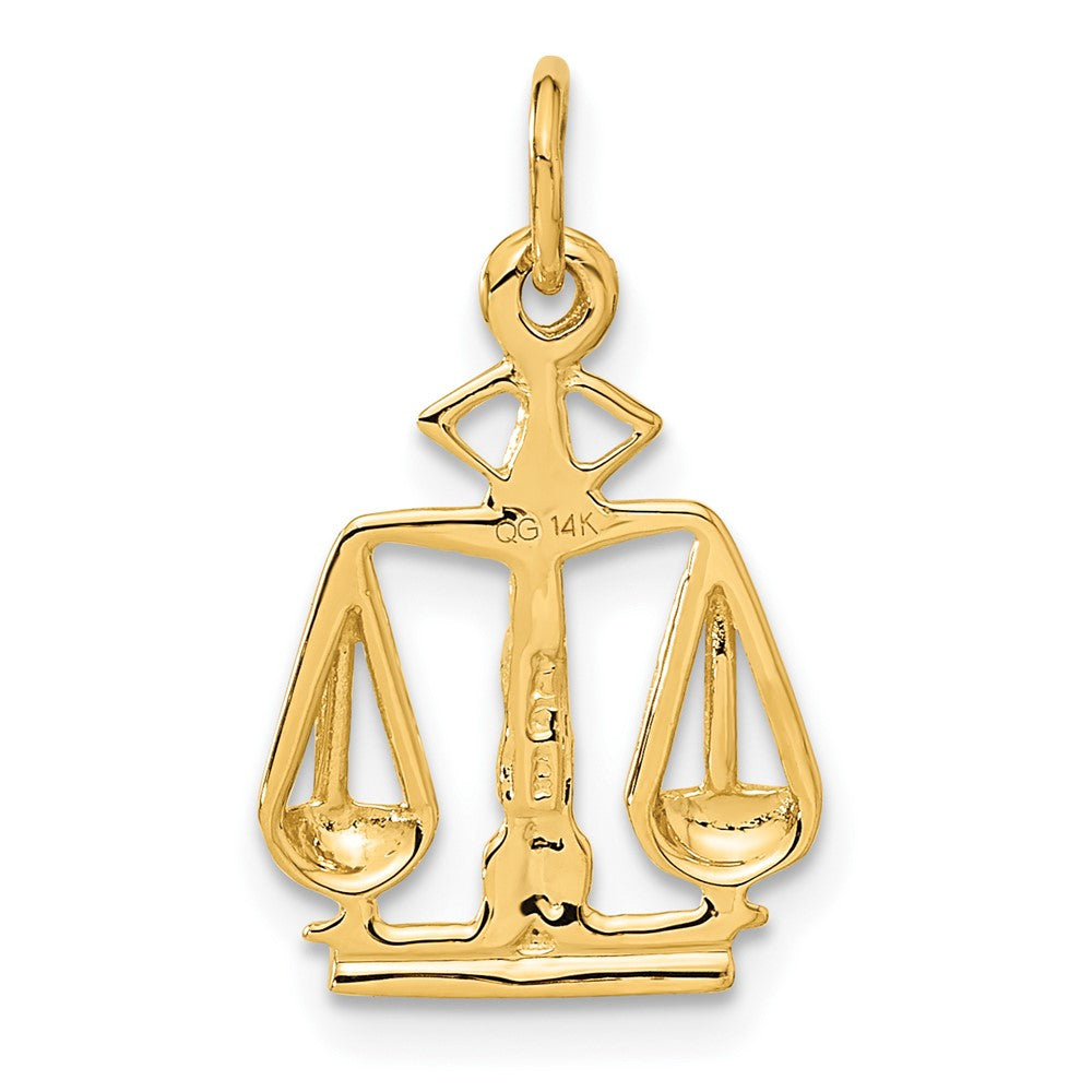 14K Gelbgold 14K Scales Of Justice Charm