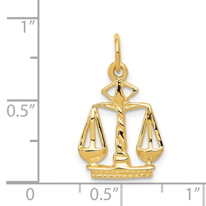 14K Gelbgold 14K Scales Of Justice Charm